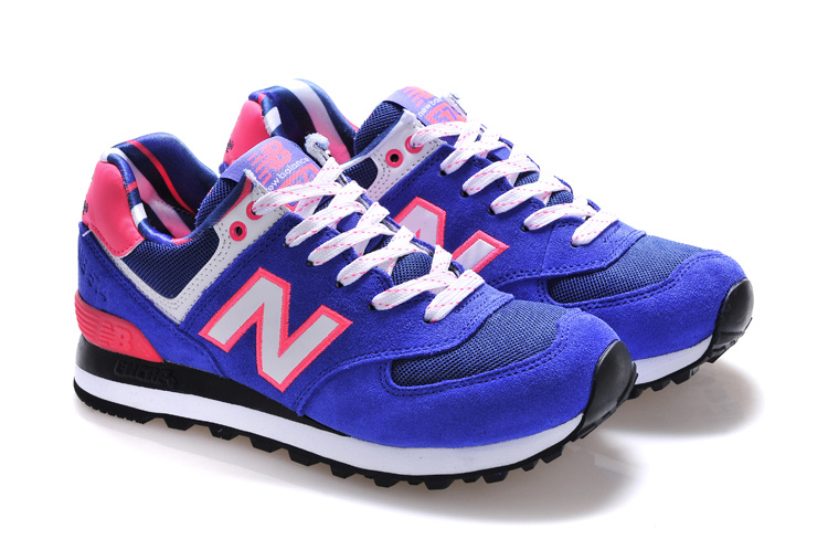 Chaussure New Balance Running 574 Bleu Femme Pas Cher